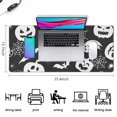 thumbnail image 5 of Long Mouse Pads for Desk,Halloween Silhouette Icons Pattern Desk Mats on Top Of Desks, Desk Mouse Pad Extra Large with 3mm Non-Slip Base and Stitched Edge for Gaming,Office,Work,Home 35.4x15.7in, 5 of 5