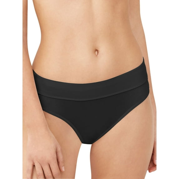 Bali Comfort Revolution Incredibly Soft Bikini Black 6 Women's