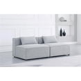 thumbnail image 2 of Meridian Furniture Cube Grey Durable Linen Modular Sofa, 2 of 3