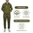 thumbnail image 4 of Men's Tech Fleece Hoodie & Jogger 2-Piece Matching Set With Heat Seal Zipper Design (Sizes, S to 4XL), 4 of 5