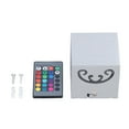 thumbnail image 2 of RGB Aluminum Wall Light 3W LED Lamp Beads Hollow Design 24 Keys Control 360° Luminous LED Wall Lamp for Bedroom 85‑277V, 2 of 10