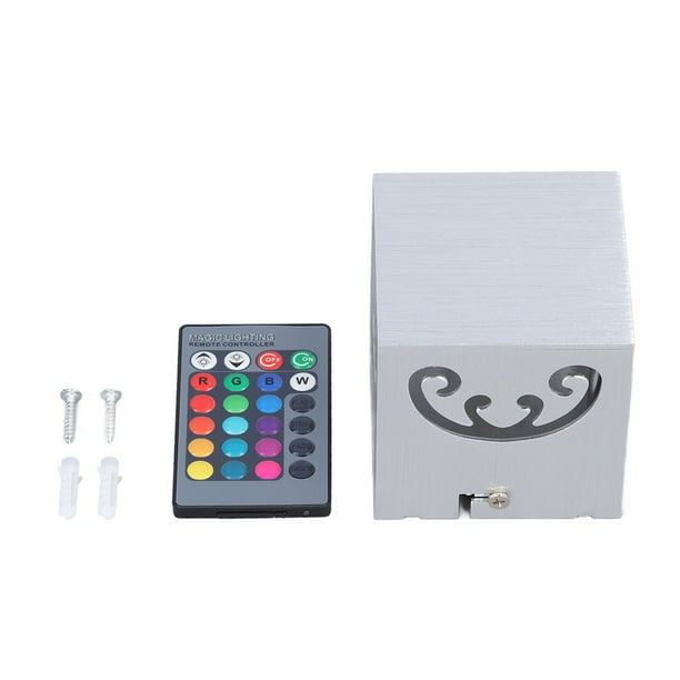 Luz de pared de aluminio RGB, Luz de pared de aluminio RGB Luz de pared con control remoto RGB Luz de pared de aluminio LED Diseñado con precisión