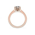 thumbnail image 2 of 1.00 Carat Brilliant Heart Cut Real Diamond Elegant Solitaire Wedding Ring for Women Solid 18K Rose Gold Size 10, 2 of 8