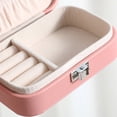 thumbnail image 2 of Double Layer Jewelry Storage Box Organizer Durable High Quality PU Leather Storage Box for Travel and Business Trips, 2 of 7