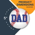 thumbnail image 2 of Magnet Me Up Baseball Dad Magnet Decal, 5 Inch Round, Vinyl Automotive Magnet, 2 of 7