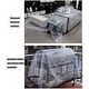 thumbnail image 4 of Lona impermeable transparente con ojales - para muebles de jardín - apta para exteriores - resistente a la lluvia - aislamiento vegetal - resistente al polvo - con cordón 2 x 3 m, 4 of 5