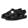 thumbnail image 3 of YDN Women Closed Square Toe Fisherman Sandals Platform Adjustable Strap Flats Summer Outdoor Dressy Shoes Size 10.5 Black, 3 of 4