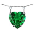 thumbnail image 2 of Star K� Heart Shape 8mm Simulated Emerald Stackable Mothers Pendant, 2 of 9