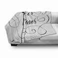 thumbnail image 3 of Saying Soft Flannel Fleece Throw Blanket, Inspirational Text with Modern Romantic Calligraphy Design and Swirls, Cozy Plush for Indoor and Outdoor Use, 60" x 80", Black and White, by Ambesonne, 3 of 6