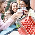 thumbnail image 3 of Ice Cube Trays with Lid & Bin,Round Ice Trays for Freezer, Whiskey Ice Balls Maker Molds Making 99 x 1.0IN Small Ice Mini Circle ball,Crushed Ice Tray for Chilling Drinks Coffee & Tea etc.(Pink), 3 of 5