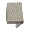 thumbnail image 4 of Cartera de cuero genuino para mujer, tejida a mano, capa superior de piel de oveja, billetera para hombres y mujeres, billetera con clip, bolso largo, 4 of 6