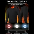 thumbnail image 3 of Ploreser Men's Women Heated Thermal Underwear Set, USB Electric Thermal Underwear, Warm Base Layer Top & Pants (10000mAH Power Supply Optional) For Christmas Gifts, 3 of 10