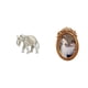 thumbnail image 1 of Figura De Elefante Tallada A Mano En Madera, Recuerdo Rústico Para Escritorio, Ideal Para Año Nuevo, Estantería O Como Marco De Fotos Decorativo De Resina. Soporte De Mesa Para Oficina O, 1 of 8