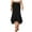M403 Black, variant on Tfken Summer Women Skirts Solid Color Elastic Waist Long Handkerchief Skirts Trendy Casual Female Classic Clothes Black
