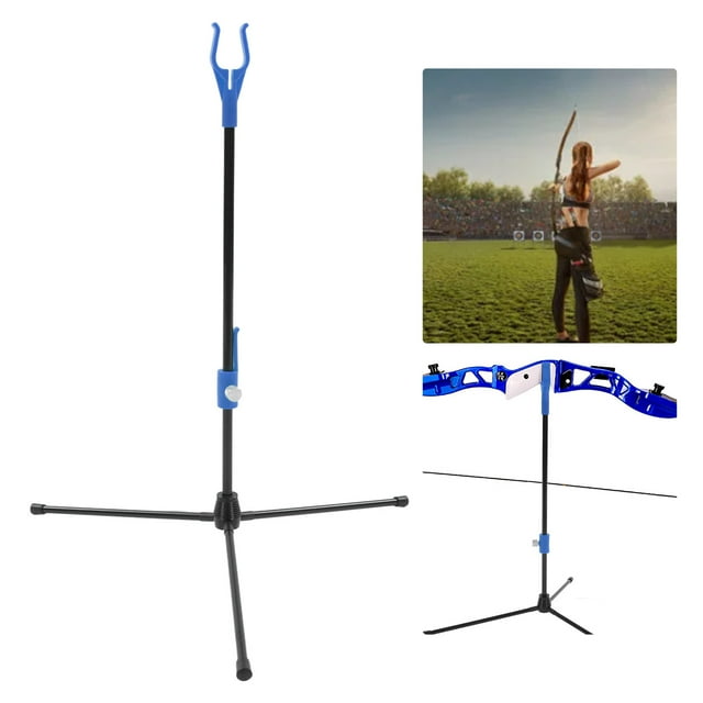 Recurve Bow Stand, Adjustable Archery Bow Holder Rack Ultralight Portable Archery Stand For Outdoor Hunting