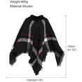 thumbnail image 3 of Cozy Shawl Wrap Dress Elegant Everyday Wear, Elegant Pullover Sweater With Foldable Turtleneck And Batwing Sleeves For Soft Comfortable Warm Fabric Feel, Suitable For Wear To Casual Party Wedding, 3 of 5