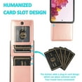 thumbnail image 4 of Phone Case for Samsung Galaxy S20 FE Gaxaly S 20 FE 5G UW 6.5 inch with Tempered Glass Screen Protector Credit Card Holder Wallet Cover Leather Cell Glaxay S20FE 20S Fan Edition G5 Cases Rose Gold, 4 of 13