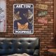 thumbnail image 3 of Placa Metal Vintage Pintura Hierro Rectangular Gato Arte Pared Bar para El 20x30cm, 3 of 9