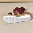 thumbnail image 6 of Rotm Dress Shoes for Women Sandals for Women Flip Flops with Massage Footbed Casual Dressy Walking Sandals Red,8, 6 of 6