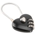 thumbnail image 1 of Qiilu Heart Shape 3 Digit Code Combination Luggage Bag Lock Password Security Couple Padlock, Luggage Coded Lock, Code Padlock, 1 of 8