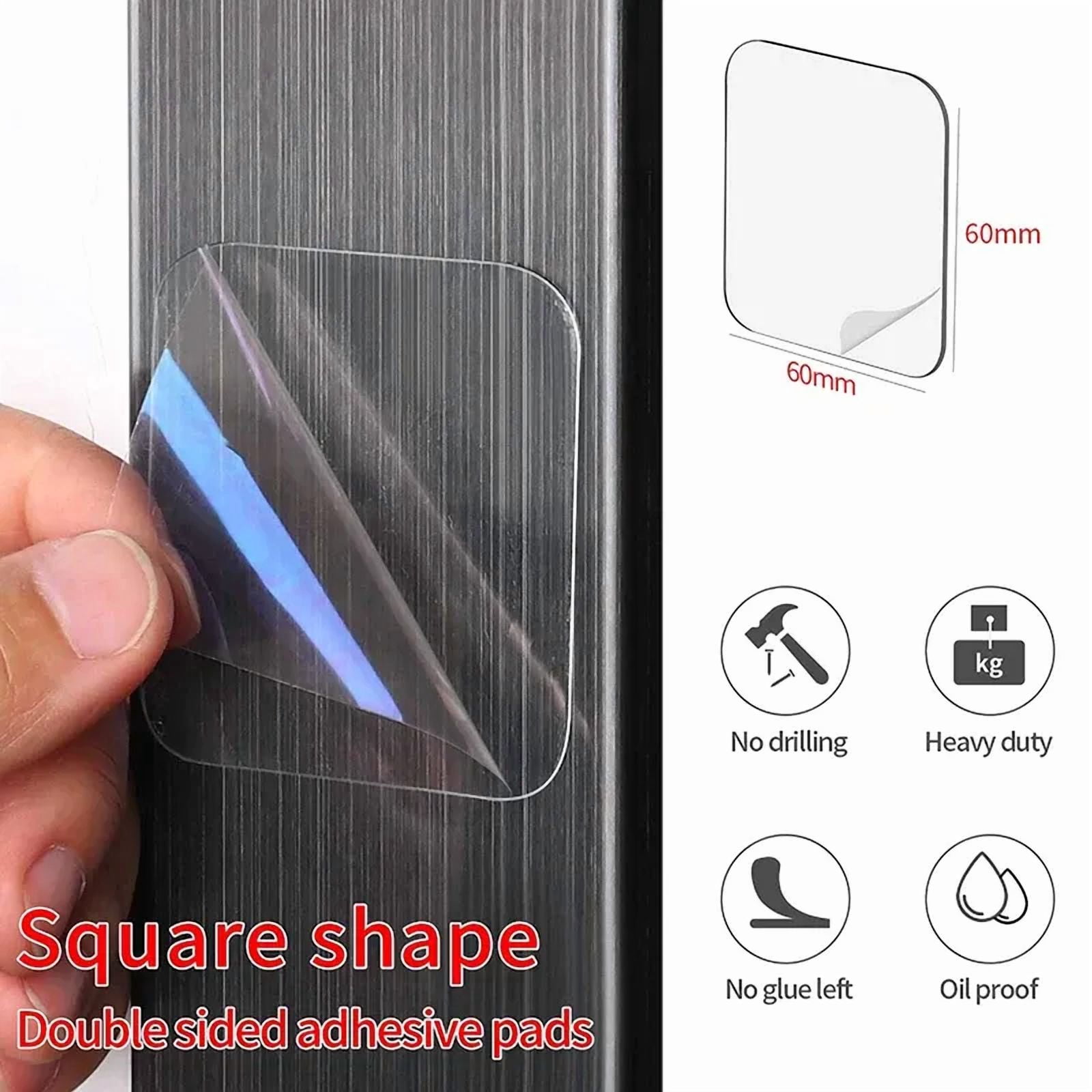 Double Sided Adhesive Tape  transparent Nano Gel Pads Super Strong Heavy Duty Washable Sticky Patch Walls Hanging Mounting Tape