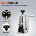 thumbnail image 4 of VEVOR Manual Wire Stripping Machine, 0.06''-0.98'' Copper Stripper with Hand Crank or Drill Powered, Visible Stripping Depth Reference, Portable Aluminum Frame Wire Peeler for Scrap Copper Recycling, 4 of 9