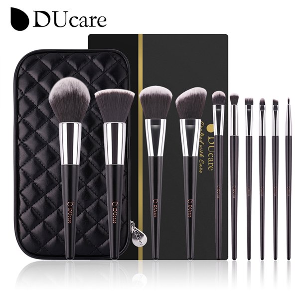 DUcare-Juego de brochas de maquillaje profesional alta calidad, Kit de pinceles de pelo sintético, maquillaje de lujo, sombras de ojos, maquillajes para mujer,de belleza