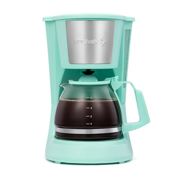 Cafetera Holstein Housewares HH-0914701I, 5 tazas, color menta
