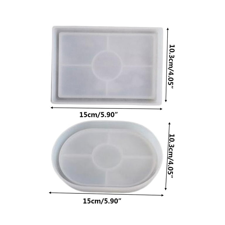 1 pcs DIY Silicone Rolling Tray Mold Crystal Oval Flat Plate Mold Dish –  Rosebeading Official