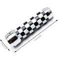 thumbnail image 4 of Black/White Checker Pattern Style Alloy Metal Handbrake Handle Grip For Gen1/Gen2 MINI Cooper R50 R52 R53 R55 R56 R57 R58 R59, 4 of 9