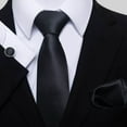 thumbnail image 1 of Cravate de Soirée pour Hommes Mode Foulard Carrée Boutons de Manchette Combinaison, 1 of 6