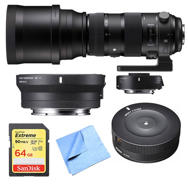 Sigma 150 600mm F5 6 3 Sports Lens And Tc 1401 1 4x Teleconverter Kit For Canon Bundle With Mount Converter 64gb Memory Card Usb Dock For Canon Lens And Microfiber Cleaning Cloth Walmart Com Walmart Com
