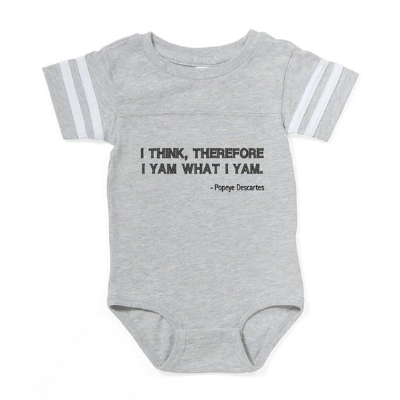 CafePress - FIN Popeye Descartes - Cute Infant Baby Football Bodysuit