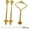 Gold, variant on 1-Piece&nbsp;3-Tier Cake Cupcake Plate Stand – Small Crown, Gold