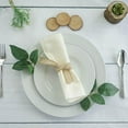 thumbnail image 4 of Balsa Circle 10 Piece 20-Inch Ivory Polyester Dinner Napkins, 4 of 6