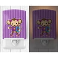 thumbnail image 2 of Caroline's Treasures BB7017CNL Monkey with Backpack Ceramic Night Light, 6x4x3", multicolor, 2 of 2