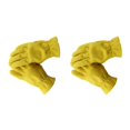 thumbnail image 3 of Youkk Yellow Cowhide Leather Racing Motorcycle Biker Gloves Enhanced Grip and Comfort M 2Set, 3 of 6