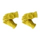 thumbnail image 2 of Riwesomey ens otorcycle Cowhide Leather Yellow Racing otorbike  Biker Gloves METRO 2piezas, 2 of 6