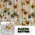 thumbnail image 4 of SCRAWLGOD Vintage Rooster Sunflower Print Beige Futon Cover Armless Sofa Covers Sofa Bed Covers Stretch Futon Couch Cover Sofa Slipcover Thick Stay in Place Furniture Protector, 4 of 7