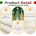 thumbnail image 4 of Christmas Tree Pillow Covers 18x18 Inch,Watercolor Xmas Winter Decor Gold Stars Cushion Case Decoration for Home Sofa Couch Holiday (Green, 18" x 18" (Pack of 1)), 4 of 6