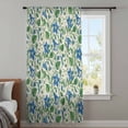 thumbnail image 3 of Blue Green Botanical Sheer Curtains 108 Inches Extra Long, Spring Floral Summer Rustic Light Filering Curtains, Privacy Drapes Simi Floor to Veiling Curtain for Living Room Large Window Treatment, 3 of 8