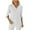 White, variant on WREESH Women's 3/4 Sleeve Tunic Blouse Dressy Casual V-Neck Top with Solid Color Black
