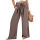 thumbnail image 1 of WILLBEST Pantalones Casuales para Mujer: Pantalones Anchos con Cordón En La Cintura, Cintura Alta, Elásticos, Cómodos, Rectos y Largos con Bolsillos. XXXL, 1 of 3