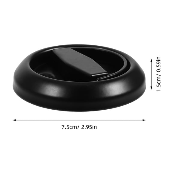 Hemoton 2-Pack Round Stainless Steel Hidden Door Pulls, Recessed Sliding Barn Door Knobs, Flush Finger Cabinet & Closet Handles