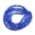 thumbnail image 3 of Electroplate Glass Beads Strands Pearl Luster Plated Faceted Rondelle Medium Blue 2.3~2.7x2mm Hole: 0.4mm 144~150pcs/strand 28~29cm, 3 of 3
