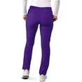 thumbnail image 2 of Adar Addition Scrubs for Women - Skinny Leg Cargo Drawstring Scrub Pants - A6104T - Grape - 2X, 2 of 7