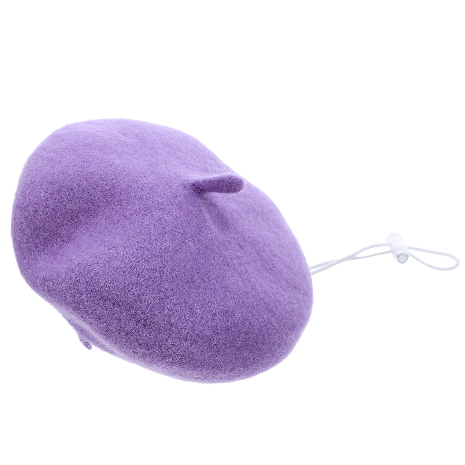 BESTYASH Chic Violet Lightweight Soft Yarn Beret Hat for Pets Dog and Cat Cap