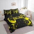 thumbnail image 3 of Manfei Boys Game Console Bedding Comforter Set 7 Pieces, Pink Rectangle Geometric Full Bedding Set, Modern Video Gaming Reversible Fitted Sheet Flat Sheet, Super Cozy Room Decor, 3 of 7