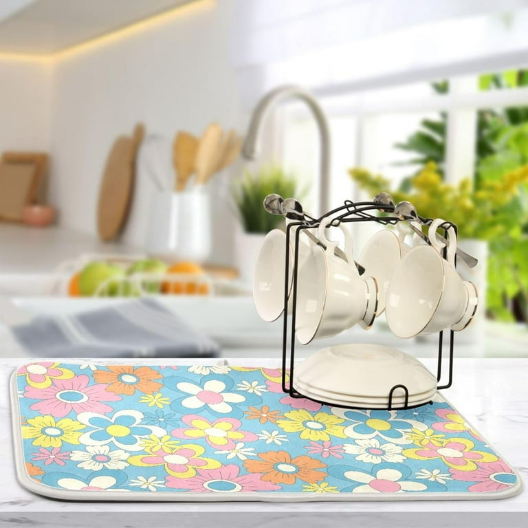Colorful dish drying mat sale
