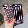 thumbnail image 5 of case for iPhone 13 Pro Max Case, Cute 3D Woven Design, Luxury Bling Plated Mirror Grid Printed Phone Case, Soft TPU Shockproof Protective Back Cover for Women Girls, Pink, 5 of 13
